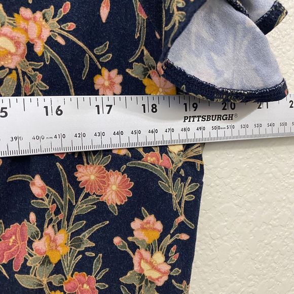 LOFT Ann Taylor Dress Womens Size 14 Floral Faux Wrap Multicolor - Picture 4 of 7